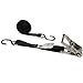 US Cargo Control, Stainless Steel Ratchet Strap Tie Down, 1 Inch Wide X 10 Foot Long, Black Tie Down Strap, Stainless Steel Ratchet, S Hook Tie Downs, Dependable Utility Straps to Secure Cargo