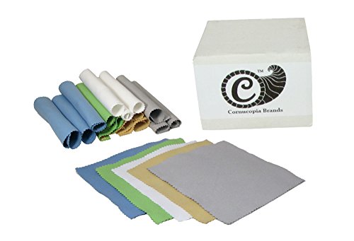 Jewelry Polishing Cloth (4 Pack),Set of Four Polishing Cloths Best for Brass, Silver, Gold and More