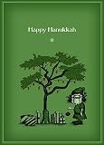 Happy Hanukkah by Bald Guy Greetings, 8 mini-cards per box (Pack of 2)