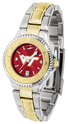 Virginia Tech Hokies VT NCAA Womens Two-Tone Anochrome Watch
