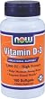 NOW Foods Vitamin D-3 1000 IU, 180 Softgels