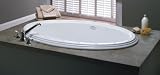 Jacuzzi Y925959WH Gallery 6 Oval Acrylic 72-Inch by 42-Inch by 20-1/2-Inch Pure Air Bath with End Drain, White Finish