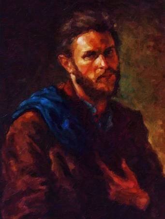 Custom Order #71-RFF, Oil on Canvas, Custom Painting of The Person You Love, For 1 Person of Customer's Choice, Style: Photo-Realism, with Signature Text 