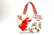 Papier Creature Land Bunny with Roses Tote Bag