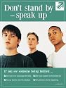 School Bullying Prevention EXTRA LARGE POSTER, Laminated. 4ft x 3ft, "Don't Stand By - Speak Up."