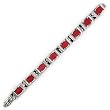 8" Red Stingray Link Bracelet