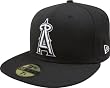 Anaheim Angels Black with White 59FIFTY Fitted Cap