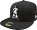 Anaheim Angels Black with White 59FIFTY Fitted Cap (7 3/8)