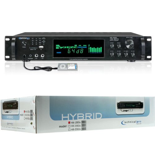 Technical Pro 72-1502U Deal ∣ ⊳ Best value Selling price Technical Pro 72-1502U Digital Hybrid Amplifier - Preamp - Tuner with USB