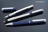Pelikan 40 PURA Blue Fountain Pen - Blue/Silver, Fine Nib 954958
