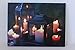 LED Lighted Flickering Garden Lantern Candles Scene Canvas Wall Art 11.75
