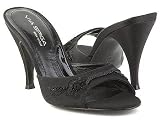 Via Spiga Satin 10 Black sandals