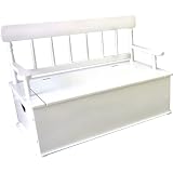 Levels of Discovery Simply Classic White Bench Seat w/ Storage