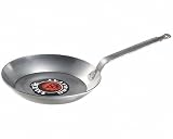 Bratpfanne Eisenpfanne, Schwere Ausführung,mit flachen Stiel 24 CM Art.T66224