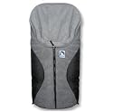 Eisb&auml;rchen kleiner Fu&szlig;sack f&uuml;r Babyschalen schwarz grau Art.7963 GS