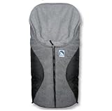 Eisbärchen kleiner Fußsack für Babyschalen schwarz grau Art.7963 GS
