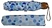 Elite America Compact Folding Umbrella, Polka Dot Prints, Pocket Size Umbrella, Small Umbrella