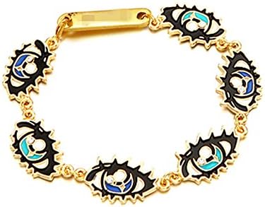 Gold Plated 18k Deep Blue Evil Eye Cz Charmed Bracelet [Jewelry]- Evil Eye Bracelet (#1)