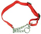 "(Hi-Craft) Pure Nylon Adjustable Check Choke Collar 22"" x 3/4"" (Red)"