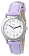 Timex Kids' T79091 My First Timex Purple Leather Strap Watch