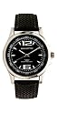 Manhattan Men's Japan Quartz Rubber Strap Watch #CM304154BSBK