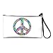 Artsmith, Inc. Clutch Bag Purse (2-Sided) Tye Dye Peace Symbol Physchedelic Teddy Bears