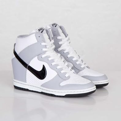 Nike Women's Dunk Sky Hi White Grey Wedge Trainer Size 4.5 UK: Amazon.co.uk: Shoes & Bags