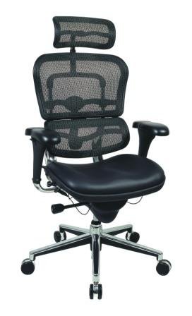 Eurotech High Back Black Mesh Executive Chair - Ergohuman LEM4ERG