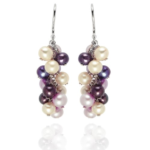 Valero Pearls pearls4girls Damen-Ohrh&auml;nger 925 Sterlingsilber S&uuml;&szlig;wasser-Zuchtperlen creme  Preisvergleich