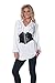Underwraps Women's Plus-Size Pirate Ruffled Blouse