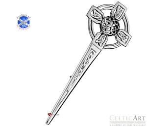 Celtic Art Sterling Silver Kilt Pin (KP046)