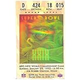 Superbowl 29 Hologram Ticket Stub - NFL Football Tickets