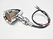 Chrome Amber 20 LED Billet Turn Signal Stop Brake Light T for Harley Dyna Bobber Honda Yamaha Suzuki Kawasaki
