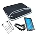 SKQUE PREMIUM SCREEN PROTECTOR+BLACK DUAL POCKET CASE+BLACK 3.5MM EARPHONE/MIC+HDMI MINI-HDMI 6 FEET CABLE FOR TOSHIBA THRIVE TABLET