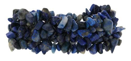 Click here to buy 5 Strand Stretch Chip Bracelet - Lapis Lazuli.