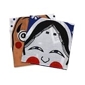 手ぬぐいお面 (おかめ)