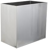 Taymor Satin Chrome Slim Line Space Saving Vanity Wastebasket