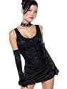 SeXy Black Brocade Corset Size Small