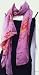 100% Silk Chiffon, High Quality Purple Unique Designer Print Scarf Neck Wear Wrap, Beautiful Accessory, Great Gift for Girls Women Ladies