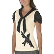Anna Sui for Target® Cotton Bird Tee Shirt with Lace - Cream
