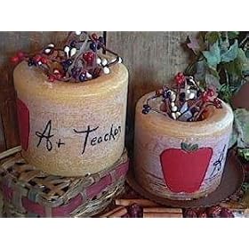 Teacher, Primitive Electric Soy Candle Flip Flops by CricketCat