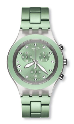 Swatch Men's SVCK4056AG Quarts date greendial plastic Watch