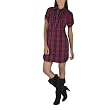 Juniors' Mossimo Supply Co. Bib Front Dress - Red/Black Plaid