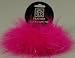 2 Hot Pink with Opal Marabou Feather Hair Tie Scrunchy Pony Tail Holders NEW!