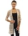 PattyBoutik Women's Open Stitch Crochet Lace Cardigan