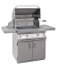 Solaire 30-Inch Infrared Natural Gas Cart Grill with Rotisserie Kit, Stainless Steel
