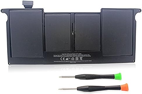 ADDWR MacBook Air 11" Battery for Apple A1375 A1370(Only for Late 2010 Version) MC505LL/A MC506LL/A MC507LL/A + Two Free Screwdrivers [Li-Polymer 35Wh/4800mAh]