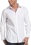 Claiborne by John Bartlett Men's Basketweave Oxford Woven, White, XL
