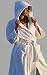 White 52 Inch Hooded Terry Robe W/double Stitching - Style 1452