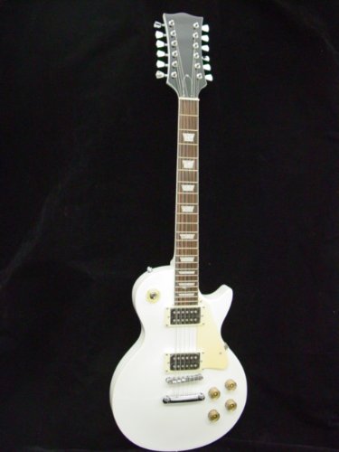 12 String ELECTRIC GUITAR - WHITE - CUSTOM DESIGN NEW